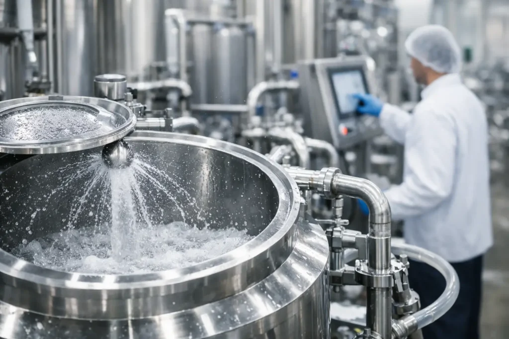 Clean in Place Integration for Process Lines