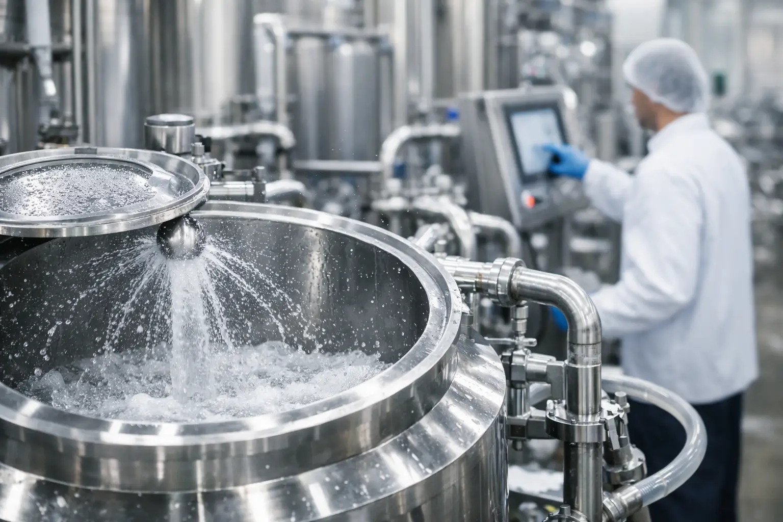 Clean in Place Integration for Process Lines